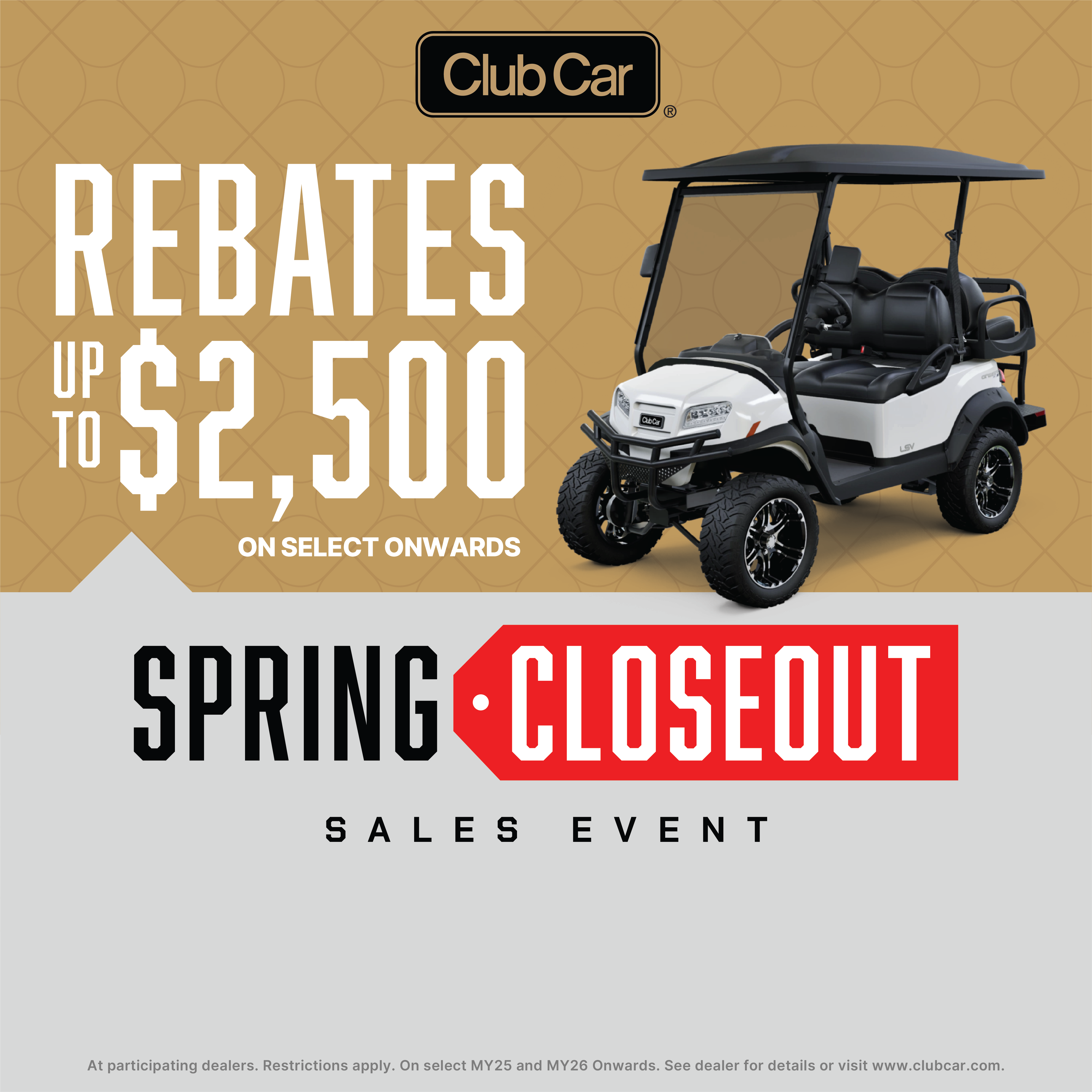 Club Cars october specials